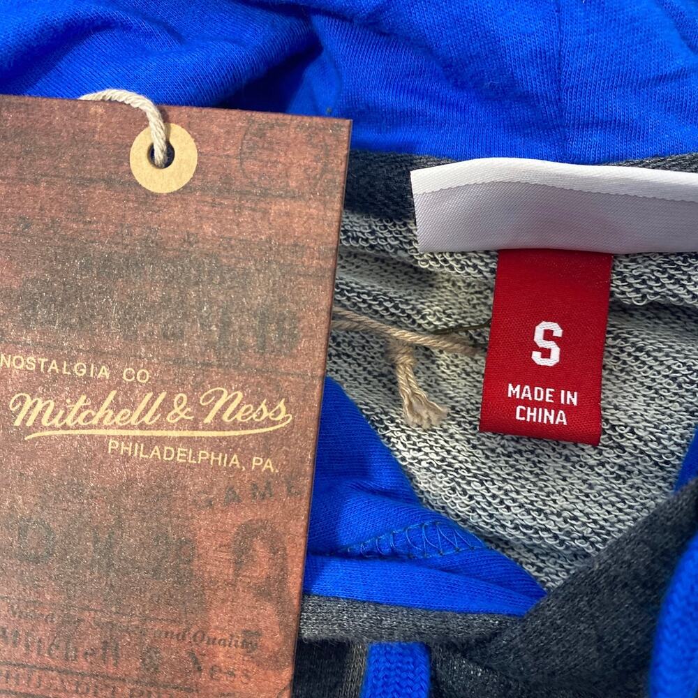 Mitchell & Ness Kansas City Wizards MLS Hoodie Gray Blue Small FPHD1225-KCWYYPPB - Picture 7 of 9